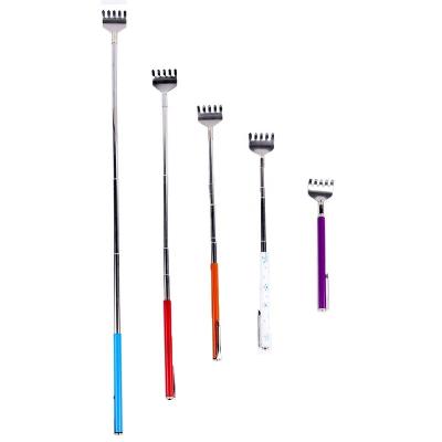 China Body multicolour stainless steel telescoping extendable Massager metal extended flexible telescope back scratcher for sale