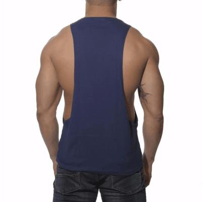 China Anti-pilling clothing 2020 newest design men's gym tops solid color large sleeve cool men's workout tank tops for guys for sale