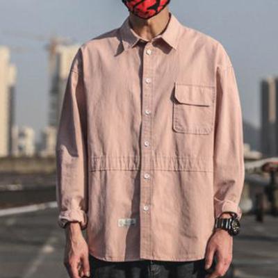 China 2020 Slim Coat Men New Work Anti-pilling Shirt Men Fashion Loose Japanese Handsome Shirt Men Long Sleeves for sale