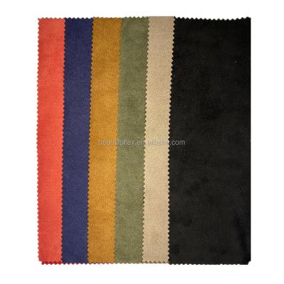 China Hot Sale Plain Anti Pill Dyed Suede Fabric Manufacturer For Garment for sale