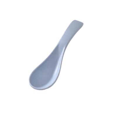 China 2022 Modern household straw mid century wheat food supplement spoon kindergarten solid color creative plastic drinking bowl for sale