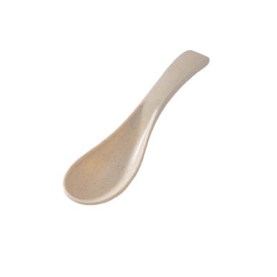 China 2022 Modern household straw mid century wheat food supplement spoon kindergarten solid color creative plastic drinking bowl for sale