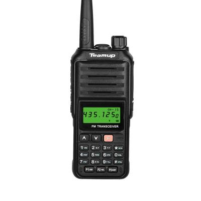 China 10 Watt Telecom Radio 15km Teamup TK-12 350-390MHz Handsfree Walkie Talkie 3000mAH Two Way Radio for sale