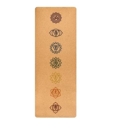 China Personalized Eco-Friendly Thick Washable Waterproof Natural Yoga And Pilate Cork+tpe Strip Cork Yoga Mat Eco Friendly Anti-Slip Durable for sale