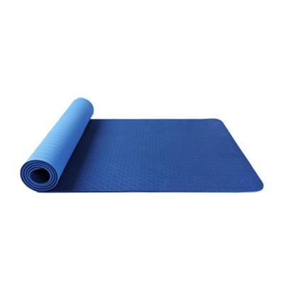 China Tking Waterproof Washable Durable Anti-Slip 2022 Stretching Simple Exercises Mat Supplier Dropshipping High Quality Eco Yoga Mat Tpe 6mm Color Color Fitness Products for sale