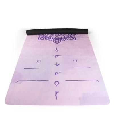 China Tking OEM Durable Anti-Slip Washable Waterproof High Quality Custom Printing Super Ply Non-Slippery Suede Fiber Cloth Rubber Yoga Mat for sale