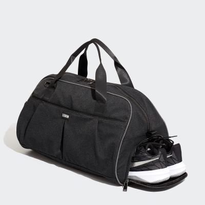 China Custom Logo Fitness Gym Mens Eco-Friendly Sports Travel Duffel Bags With Shoe Compartment for sale