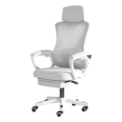 China 2022 Hot Selling Amazon New Arrival Pearl White Ergonomic Design Office Back Chair Pearl White Swivel Adjustable Swivel Chair Mesh Chair for sale