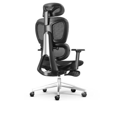 China Best Selling Office Chair Luxury Ergonomic Adjustable Seat Lumbar Support/Hand Rest Al Alloy Swivel Office Rotating Chair for sale