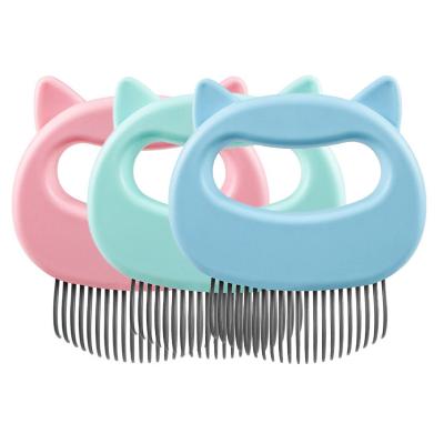 China Best Seller Sustainable Pet Massage Brush Shell Handle Pet Grooming Tool Pet Hair Comb For Cats for sale