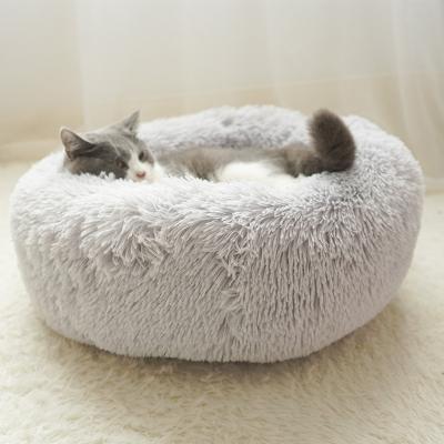 China Cuddler Donut Dog Donut Ultra Soft Washable Calming Bed Cat Bed Donut for sale