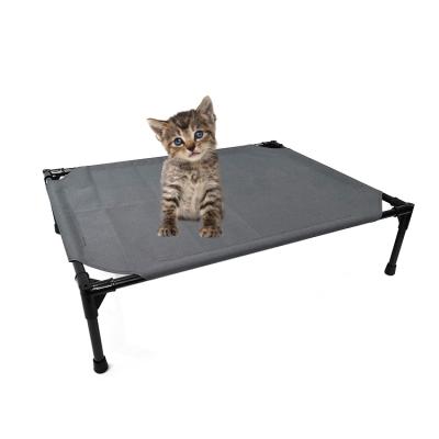 China Steel Framed Breathable Mesh Cooling Bed Raised Elevated Dog Bed Durable Metal Good for sale