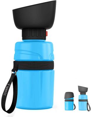 China 18oz 21ozl Amazon BPA Free Automatic Travel Dog Water Dispenser Hot Selling Collapsible Bottle for sale