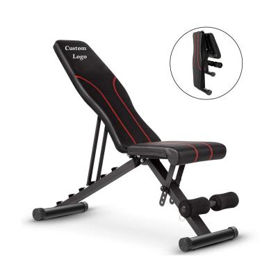 China Fitness Adjustable Multi Function Equipment Gym Folding Weight Bench for sale