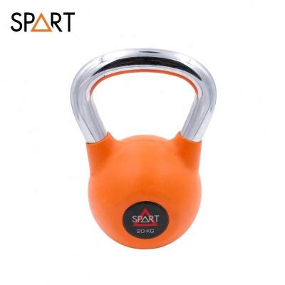 China Eco-friendly Competitive Price Fashionable Soft Competition Custom Painted Handle RUBBER Kettlebell for sale