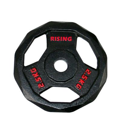 China Universal High Quality Home Gym Wight Cast Iron Lifting Grip Black Paint Regular Dish for sale