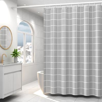 China Viable Promotional Waterproof Wholesale Polyester Shower Curtain Rustproof Coating for sale