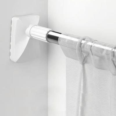 China Sustainable No Rust Length 22mm 25mm 32mm Adjustable Tension Shower Curtain Rod for sale