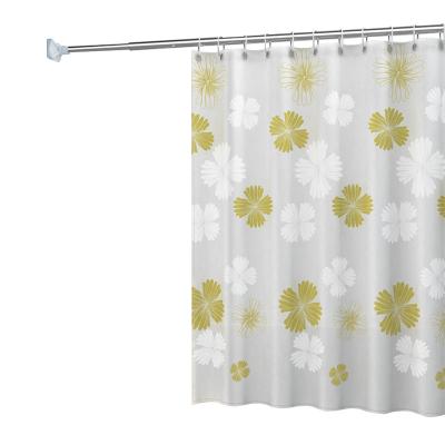 China Flower Hotel Dorm School Bathroom Partition Curtain Bathroom Shower Curtain for sale