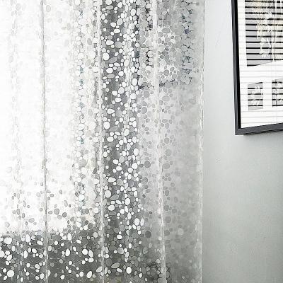 China Customized Viable Style Luxury Waterproof Plastic Shower Curtain for sale