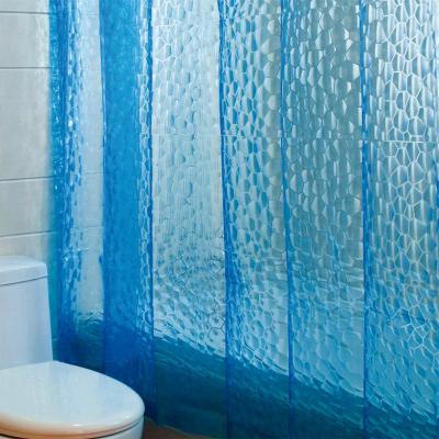 China Sustainable Modern Colorful Rust Proof Scratching Clear Plastic Shower Curtain Classic for sale