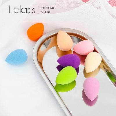 China Eco-Friendly Lalasis cosmetic puff custom logo makeup sponge puff black pink private label makeup sponge set for sale