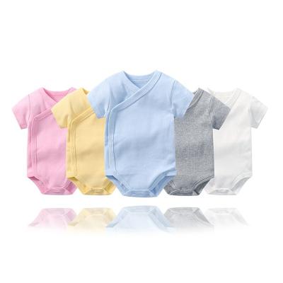 China Soft Breathable Warm Selling 100% Cotton Baby Bodysuit Newborn Summer for sale