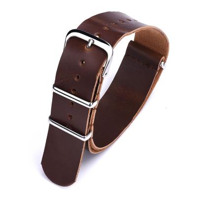 China JUELONG Leather Wholesale Charm PU Leather Watch Strap for Women and Men NATO Watch Band 18mm 20mm 22mm 24mm for sale