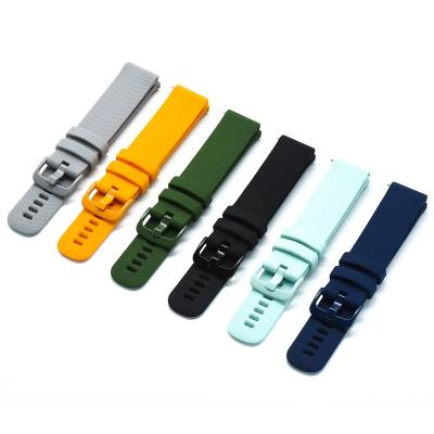 China Galaxy Elite Silicone Watch Strap 42mm 46mm Active2 40mm 44mm Quick Release Watch Band 20mm 22mm For Samsung Gear S3 Smart Watch Band for sale