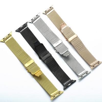 China JUELONG JUELONG Bamboo Stainless Steel Watch Band Fashion Mesh Stainless Steel Watch Band Strap For Smart Watch Mesh Watch Band Milanese Strap Best Quality for sale