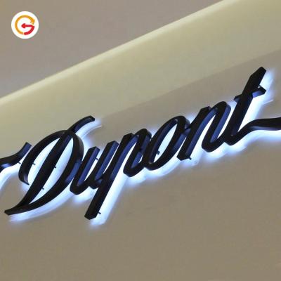 China Long Lasting Custom Company 3D Signage Retroiluminadas Easy Reception Sign Led Hotel Custom Logo Low Power Installation JAGUARSIGN Manufacturer for sale