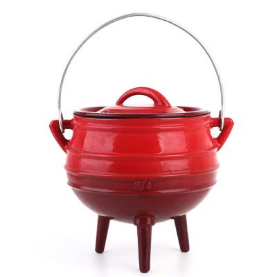 China Dutch Oven Enameled Iron Metal Dutch Oven Cauldron South Africa Cast Iron Hot Sale Product Viable Camp for sale