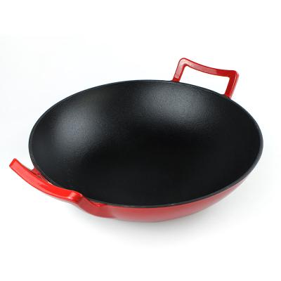 China Sustainable Iron Casting Pan Gas Cooker CHINESE WOK for sale