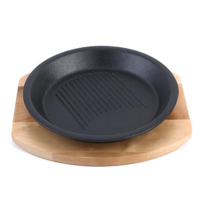 China Sustainable Scorching Day Round Pre-Seasoned Melt Dish For Steak for sale