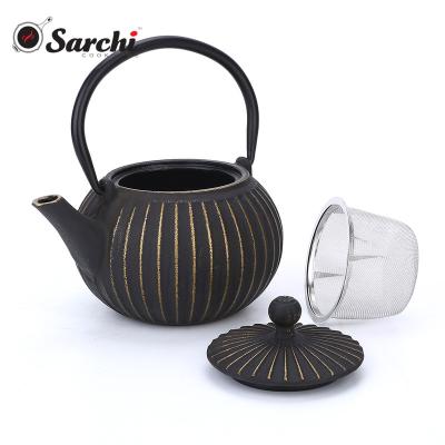 China Sustainable Vintage Chinese Teapot With Filter Stainless Cast Iron Teapot for sale