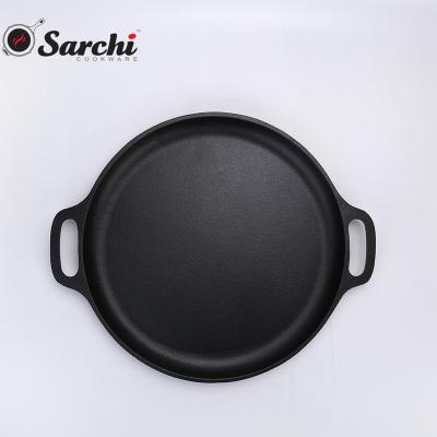 China Round cast iron viable 14 inch pizza pan for sale