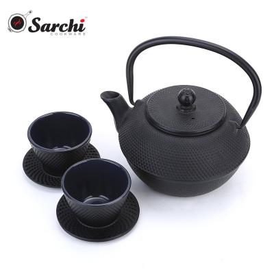 China Sustainable cast iron tea set with infuser for sale