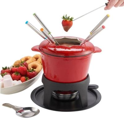 China Discount Enamel Chlour Melting Viable Cheese Fondue for sale