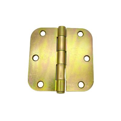 China Factory Contemporary Yellow Removable Metal Window Door Hinge Rounded Corners Hinge Net Thickened Hinge Manufacturer Hardware for sale