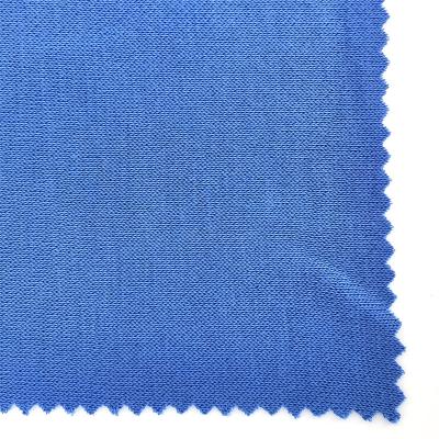 China Viable Blue Color Imitation Copper Ammonia Fabric 92%Modal 8% Double Sided Polyester For Light Exercise Running Gym Suit for sale