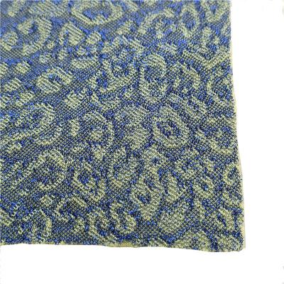 China 2022 viable spring and summer new sexy nylon metallic stretch fabric shiny leopard print jacquard fabric for women slim dress for sale