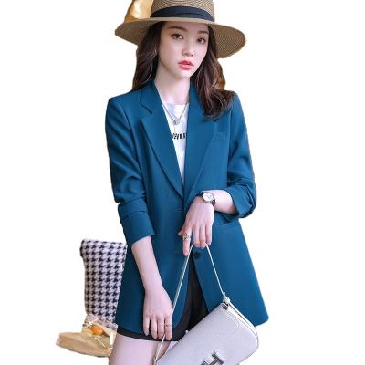 China Waterproof casual back split women's blazers spring and Autumn Female petite suit loose jacket Korean version 2022 new large size for sale