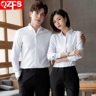 China The same men's and women's style men's and women's same style black and white casual formal long-sleeved thin QUICK DRY solid color T-shirt for sale