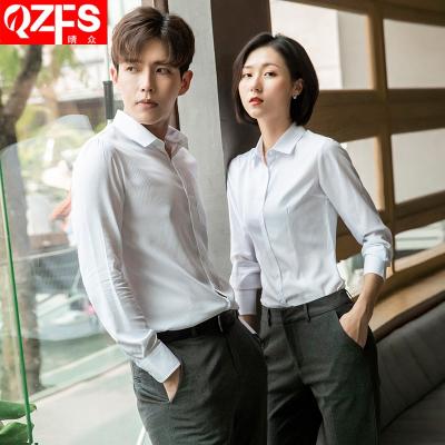 China QUICK DRY professional white shirt with exquisite temperament and chic tops cash in business sales shirts for sale