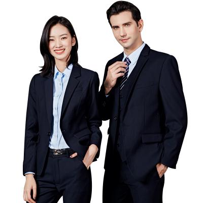 China Other QZFS Men's and Women's Suit for Bank Business Sales Insurance Formal Autumn Suits Work Wear for sale