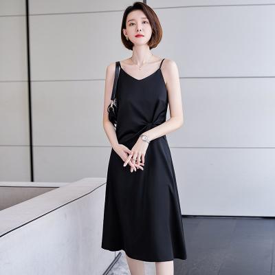 China Sustainable Real Ruffles Halter Career Dresses Sleeveless Women Costume Dress for sale