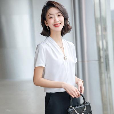 China Anti-pilling on sale anti wrinkle short women's blouses shirts tops for women women's clothing 2022 korean blouse for sale