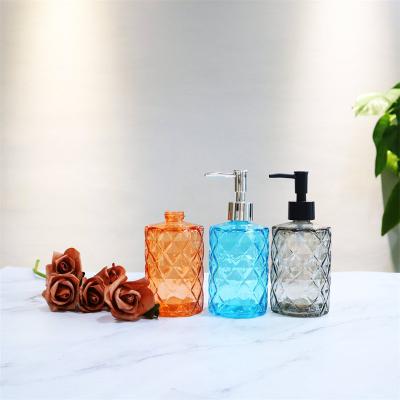 China Sustainable Wholesale Packaging Glass In Stock Empty Hand Wash Liquid Soap Bottle for sale