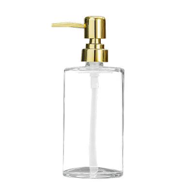 China High Quality Custom Viable Logo Clear Press Soap Bottle Sanitizer Hand Wash Bottle With Packaging for sale