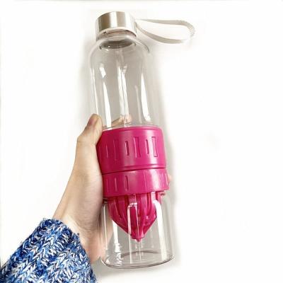 China Single Viable Unbreakable Glass Sports Juice Glass Health Water Bottle Beverage Cup for sale